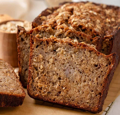 Oatmeal chocolate banana bread