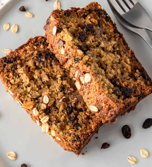 Mix fruit and Oat banana bread